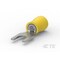 Te Connectivity Fork Terminal, #8 Stud Size, 10 AWG, 300 V, Nylon Insulated, Yellow 325197 - alternate 1